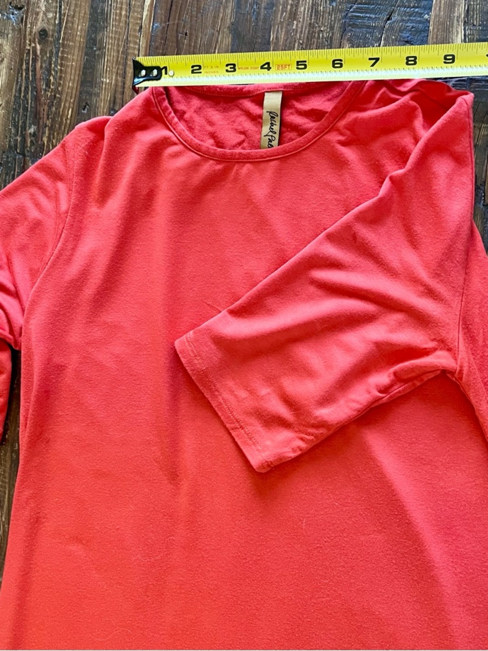 Rachel Pally Bright tangerine Short-Sleeve Shift Dress Sz M - Picture 7 of 8
